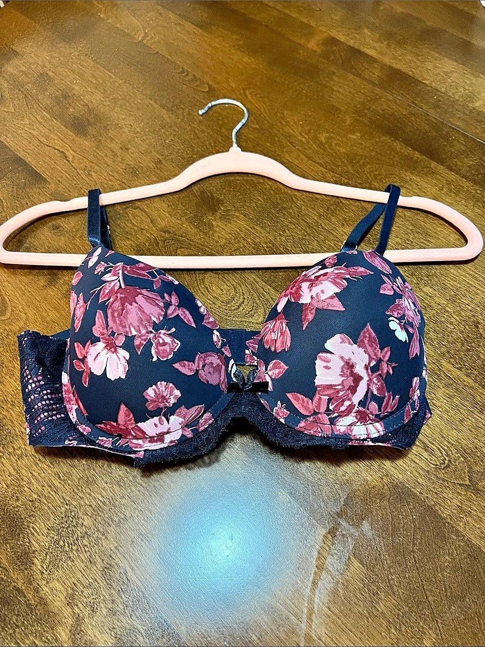 Bombshell by Marilyn Monroe Marilyn Monroe Floral Lace Bra Blue & Pink Size 36B